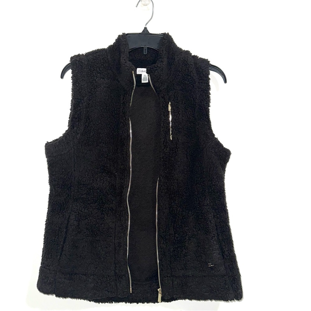 🌷5/$20 Calvin Klein Women’s Black Faux Fur Vest